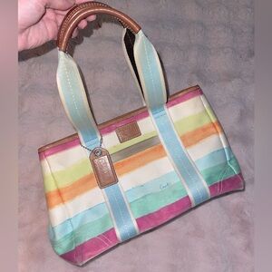 Coach pastel watercolor purse
